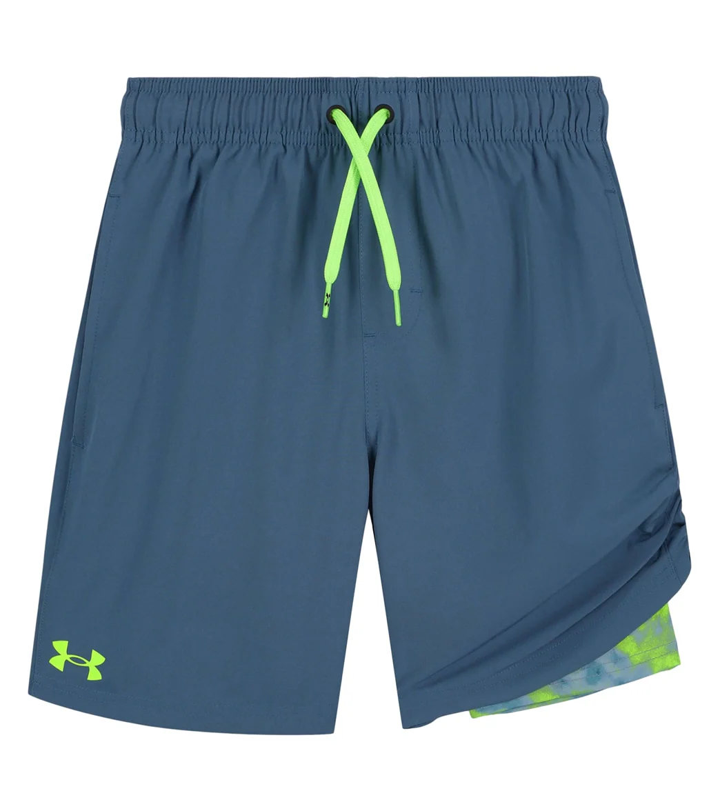 Under Armour Boys' UA Compression Volley Shorts (Big Kid) - Image 2