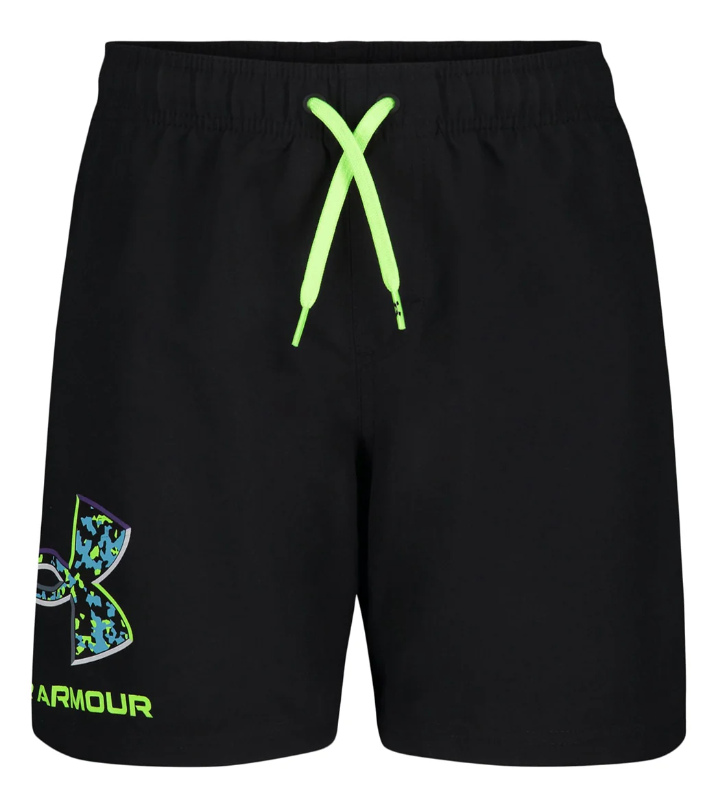 Under Armour Boys' UA Crystal Speckle Logo Volley Shorts (Big Kid) - Image 11