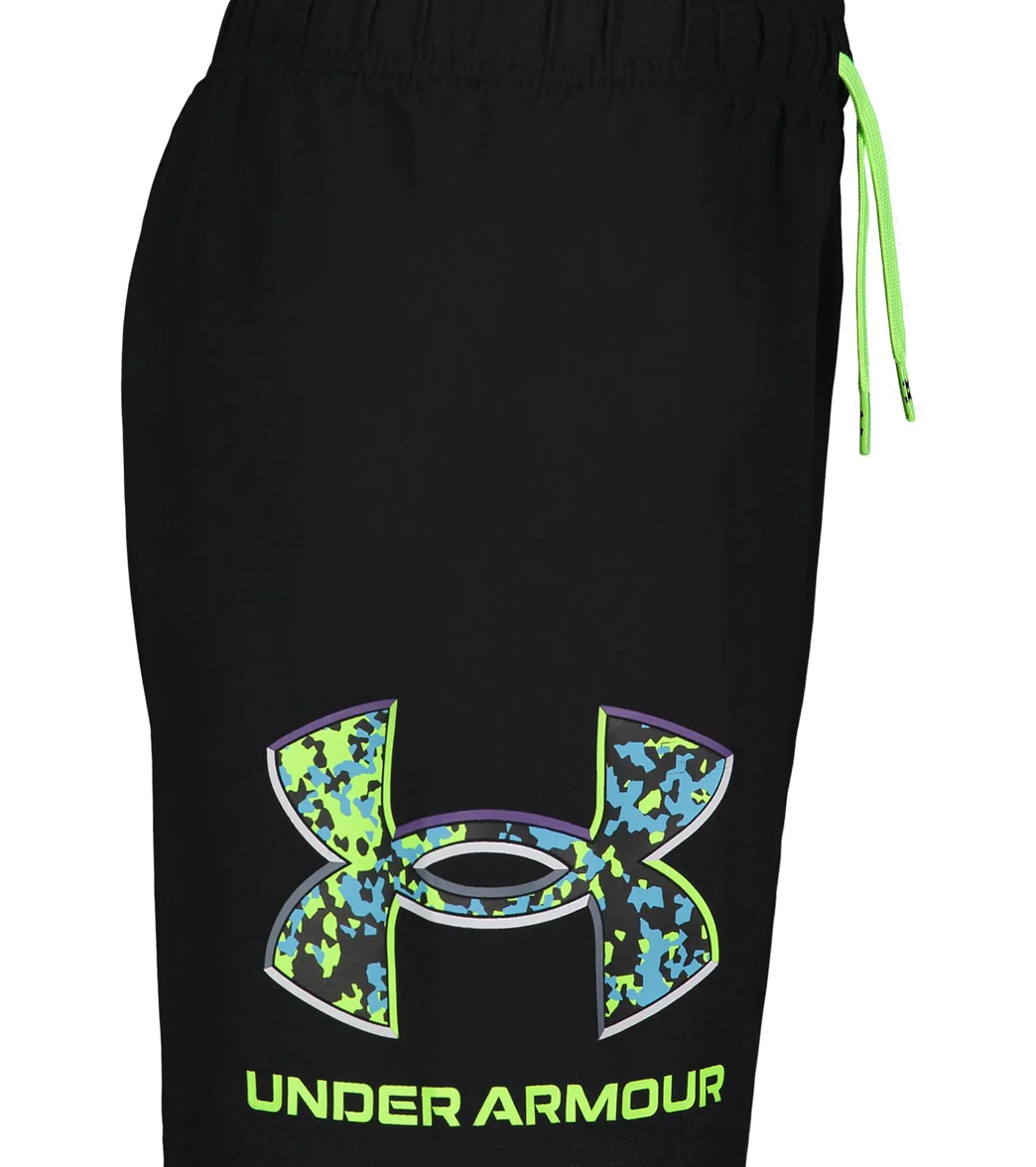 Under Armour Boys' UA Crystal Speckle Logo Volley Shorts (Big Kid) - Image 12