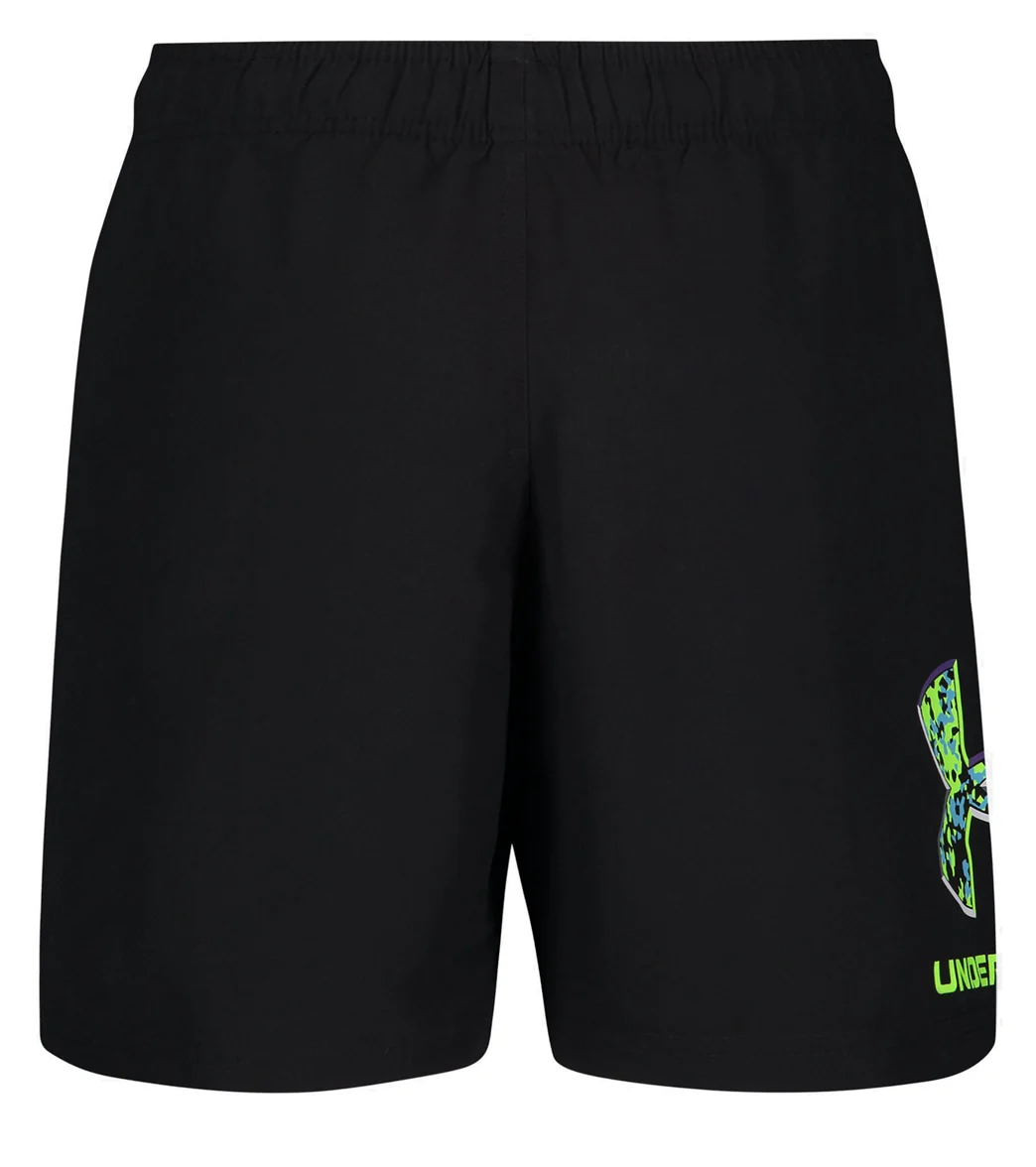 Under Armour Boys' UA Crystal Speckle Logo Volley Shorts (Big Kid) - Image 13
