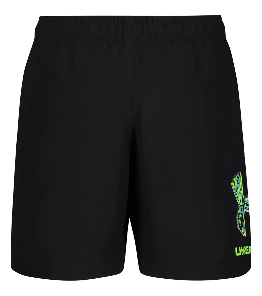 Under Armour Boys' UA Crystal Speckle Logo Volley Shorts (Little Kid) - Image 14