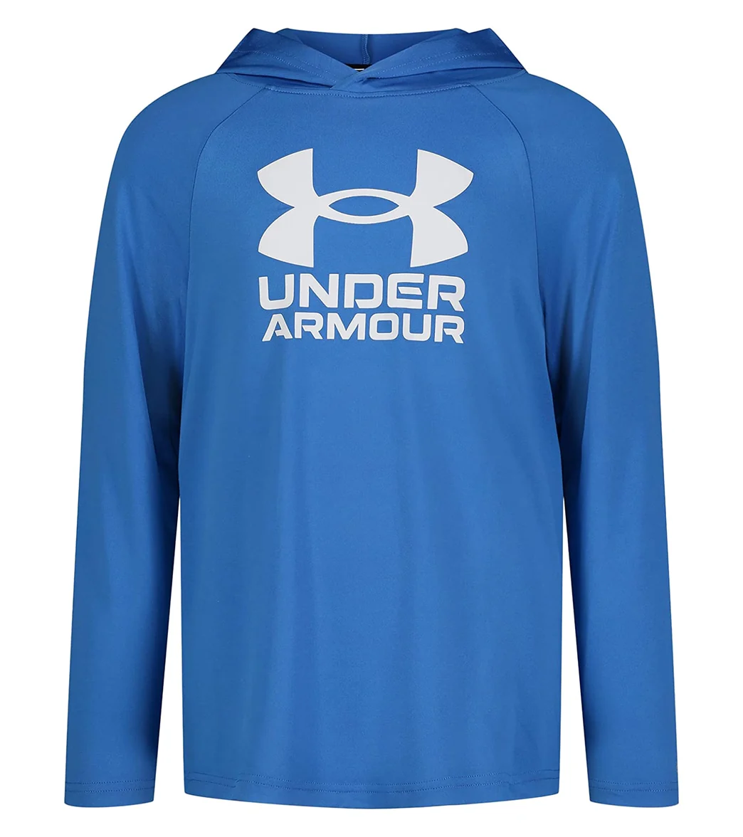 Under Armour Boys' UA Hooded Long Sleeve UPF Shirt (Little Kid, Big Kid)