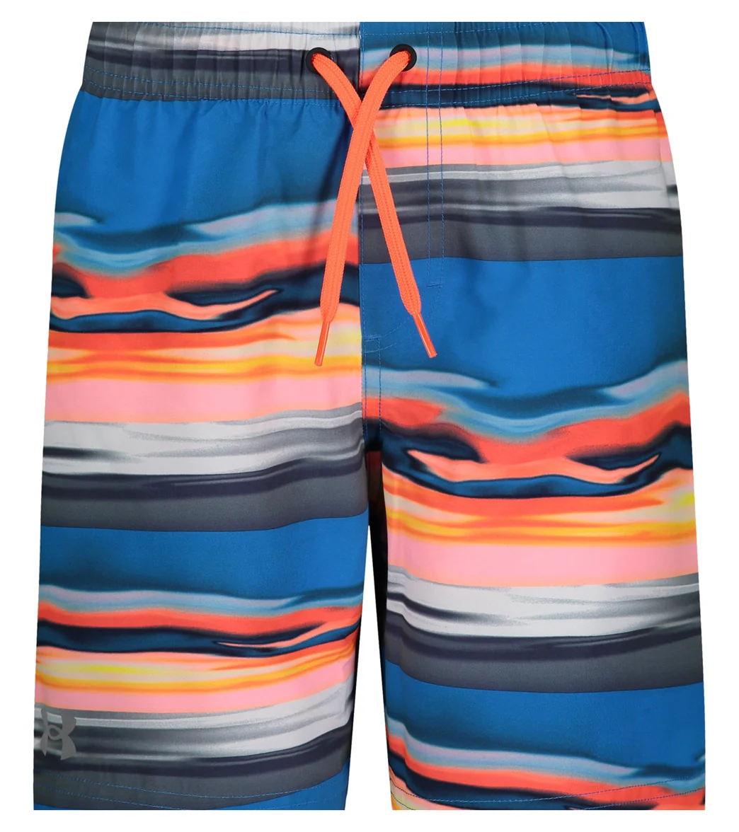 Under Armour Boys' UA Serenity Stripe Volley Shorts (Big Kid) - Image 6