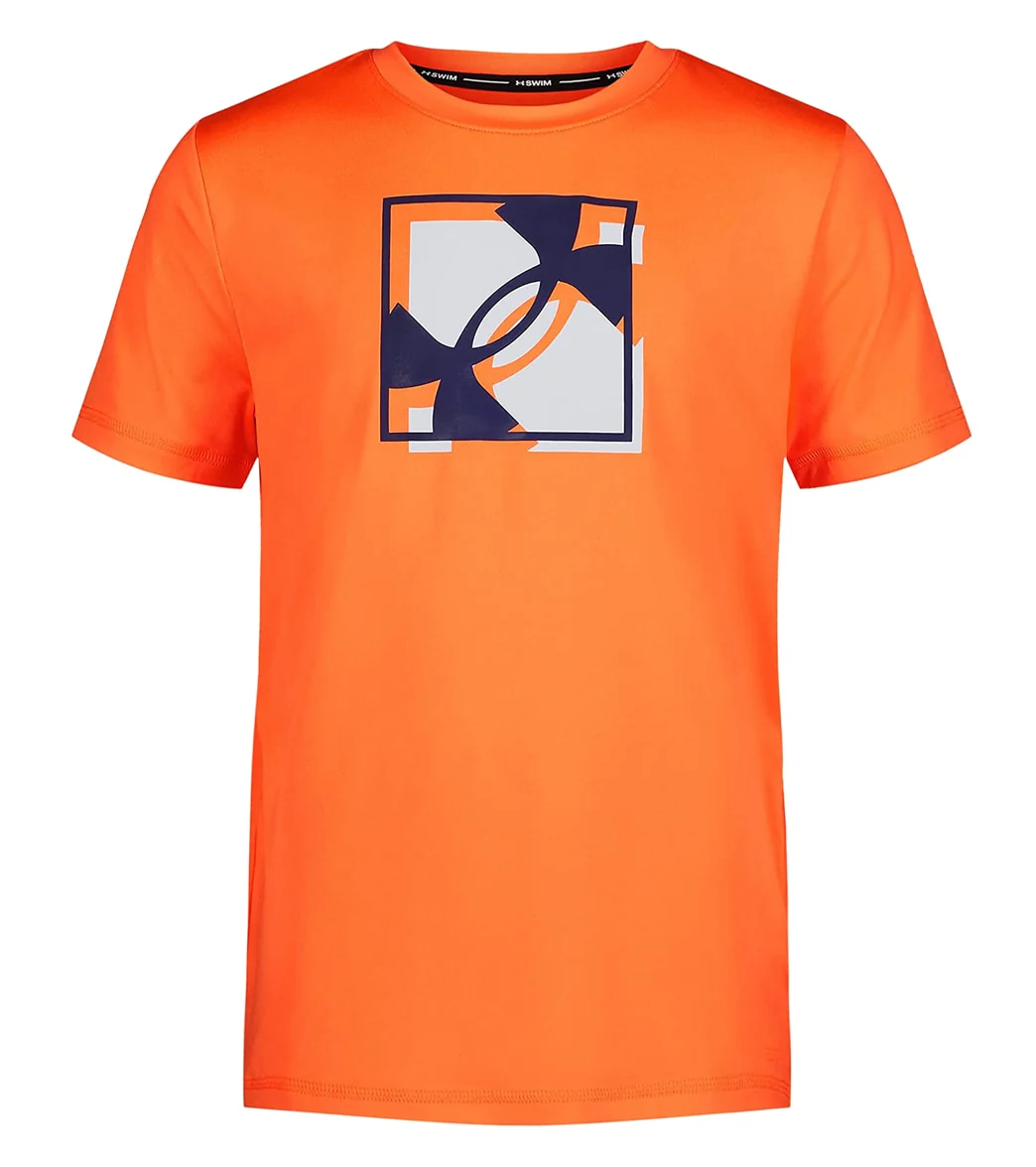 Under Armour Boys' UA SQ Logo Short Sleeve Surf Shirt (Big Kid)