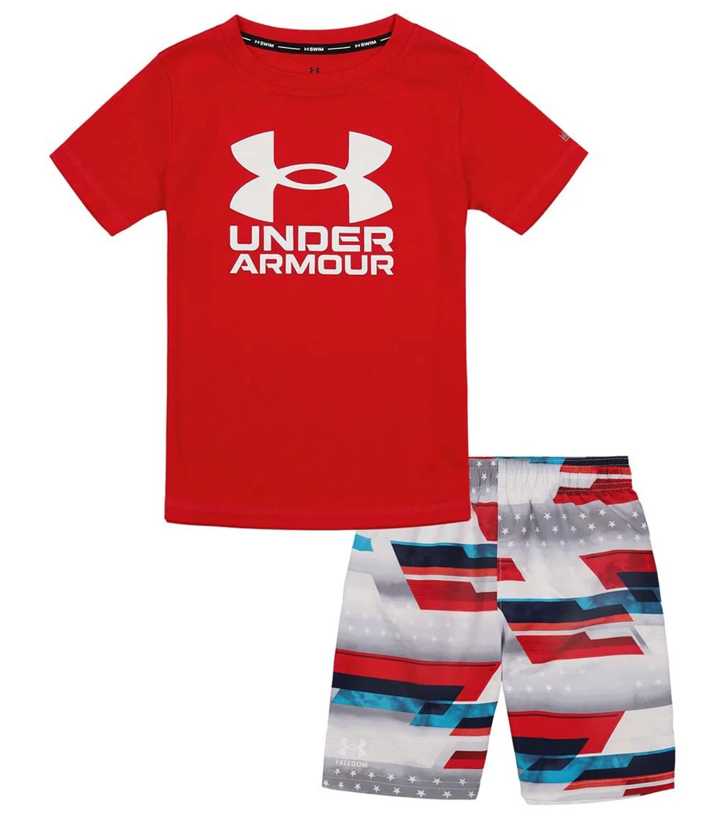 Under Armour Boys' UA Stars & Stripes Swim Set (Toddler) - Image 4