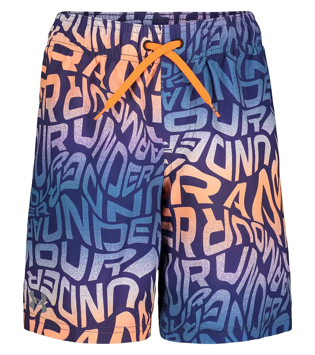 Under Armour Boys' UA Warp Logo Swim Trunks (Little Kid, Big Kid) - Image 11
