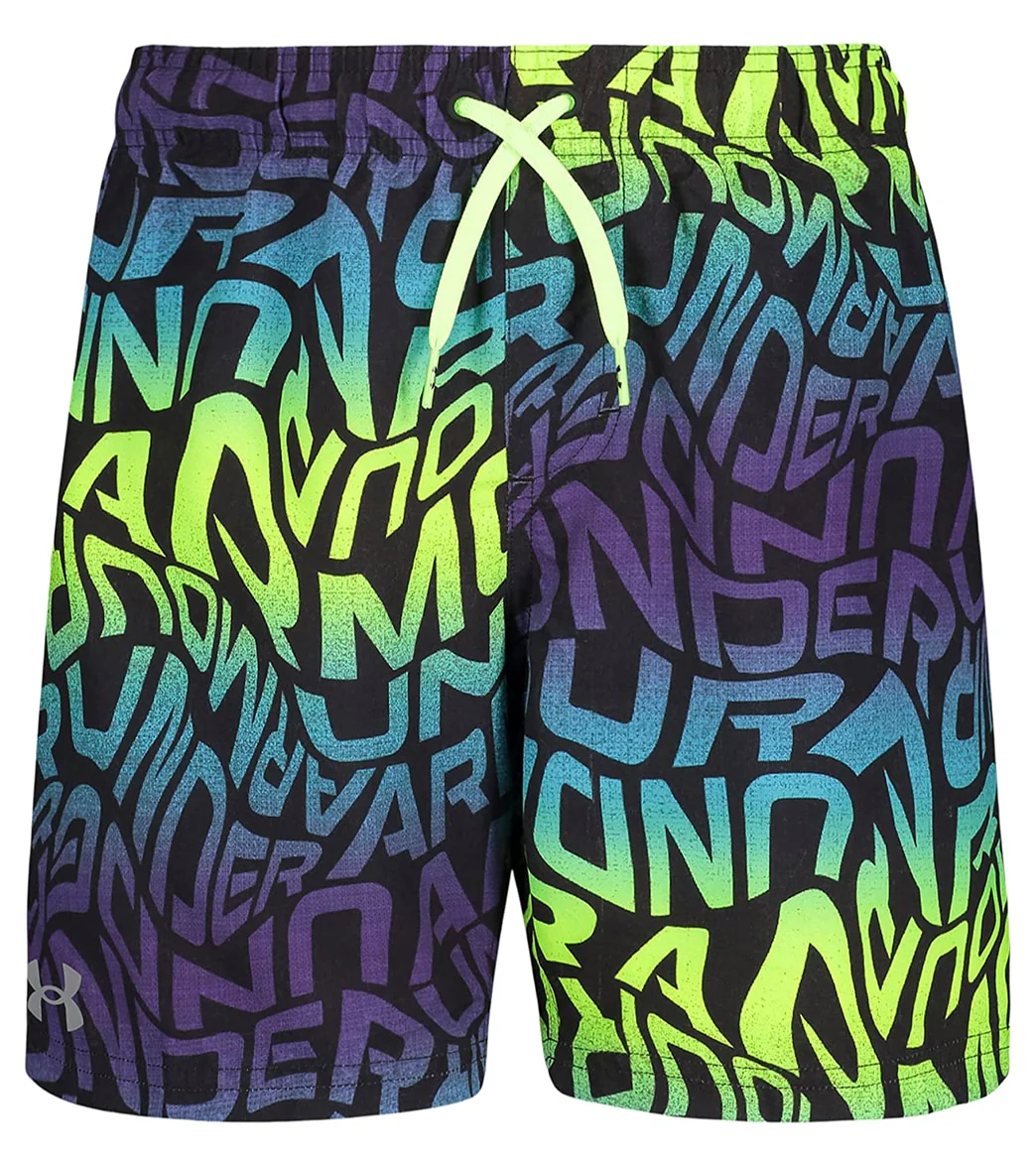 Under Armour Boys' UA Warp Logo Swim Trunks (Little Kid, Big Kid) - Image 5