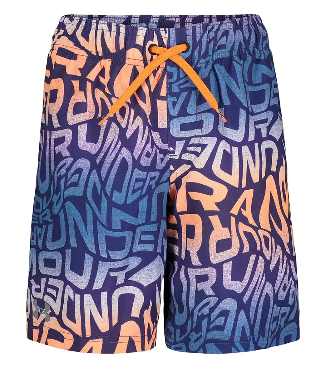 Under Armour Boys' UA Warp Logo Swim Trunks (Little Kid, Big Kid) - Image 7