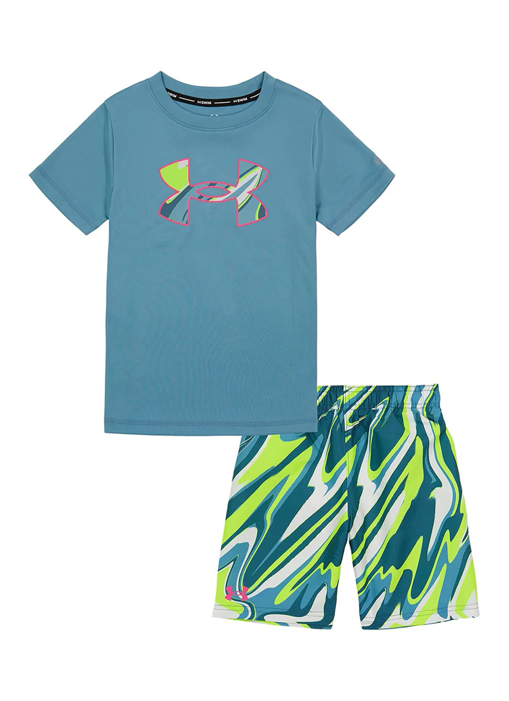 Under Armour Boys' UA Youth Melt Short Sleeve Swim Set (Baby) - Image 3