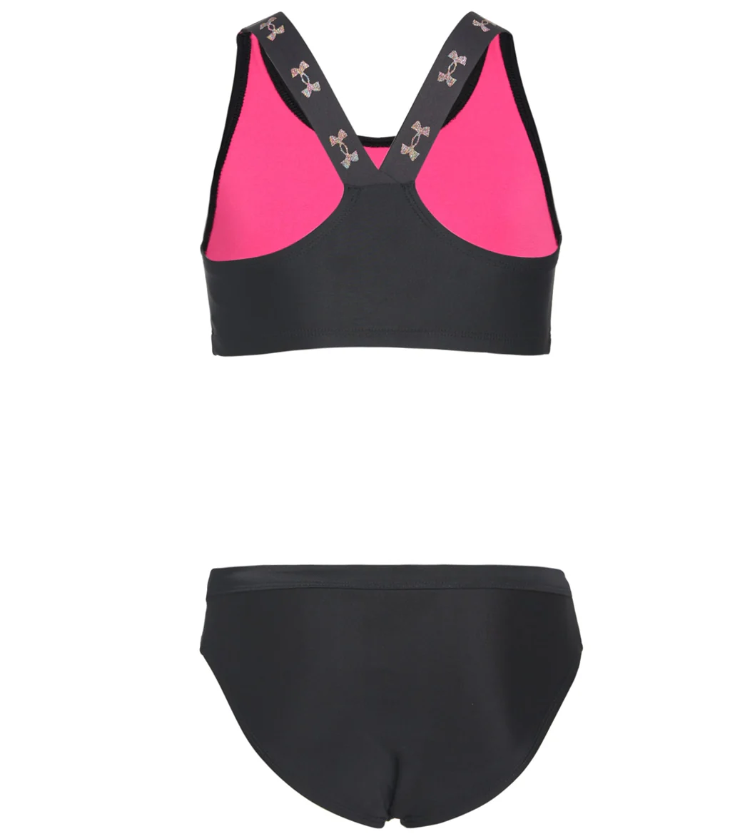 Under Armour Girls' Racer Bikini (Little Kid, Big Kid) - Image 6