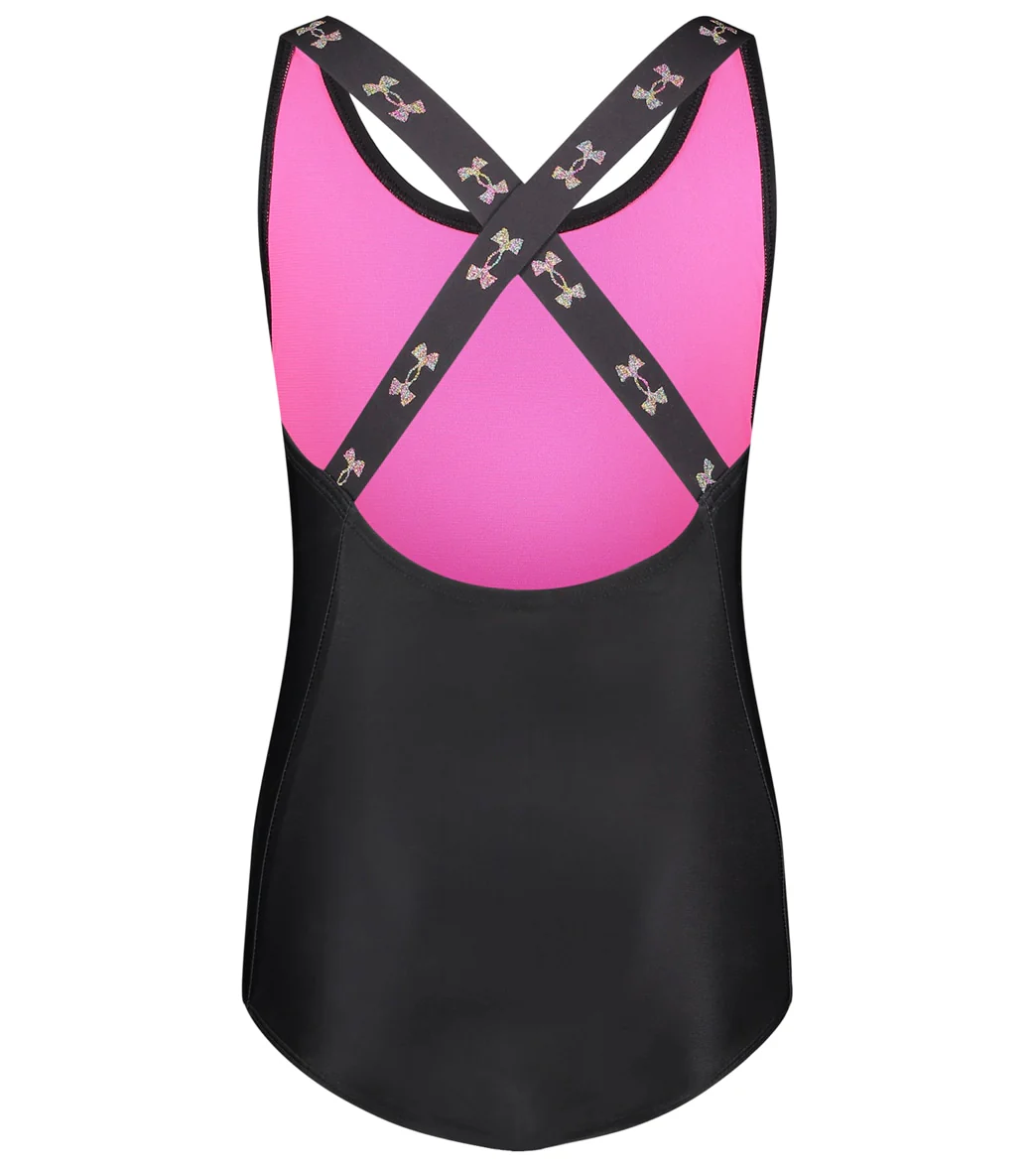 Under Armour Girls' Racer One Piece Swimsuit (Little Kid) - Image 10