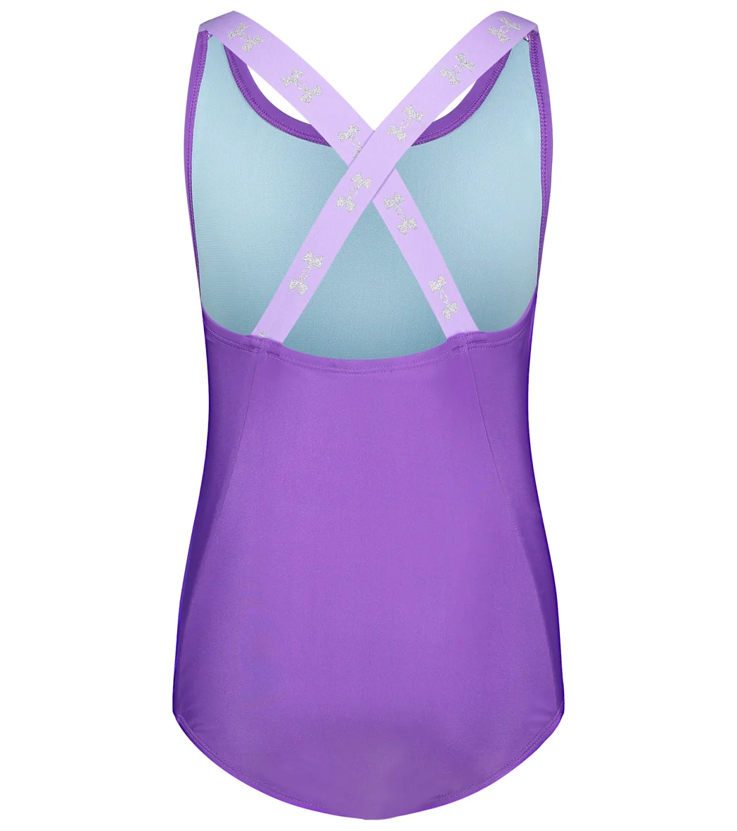 Under Armour Girls' Racer One Piece Swimsuit (Little Kid) - Image 6