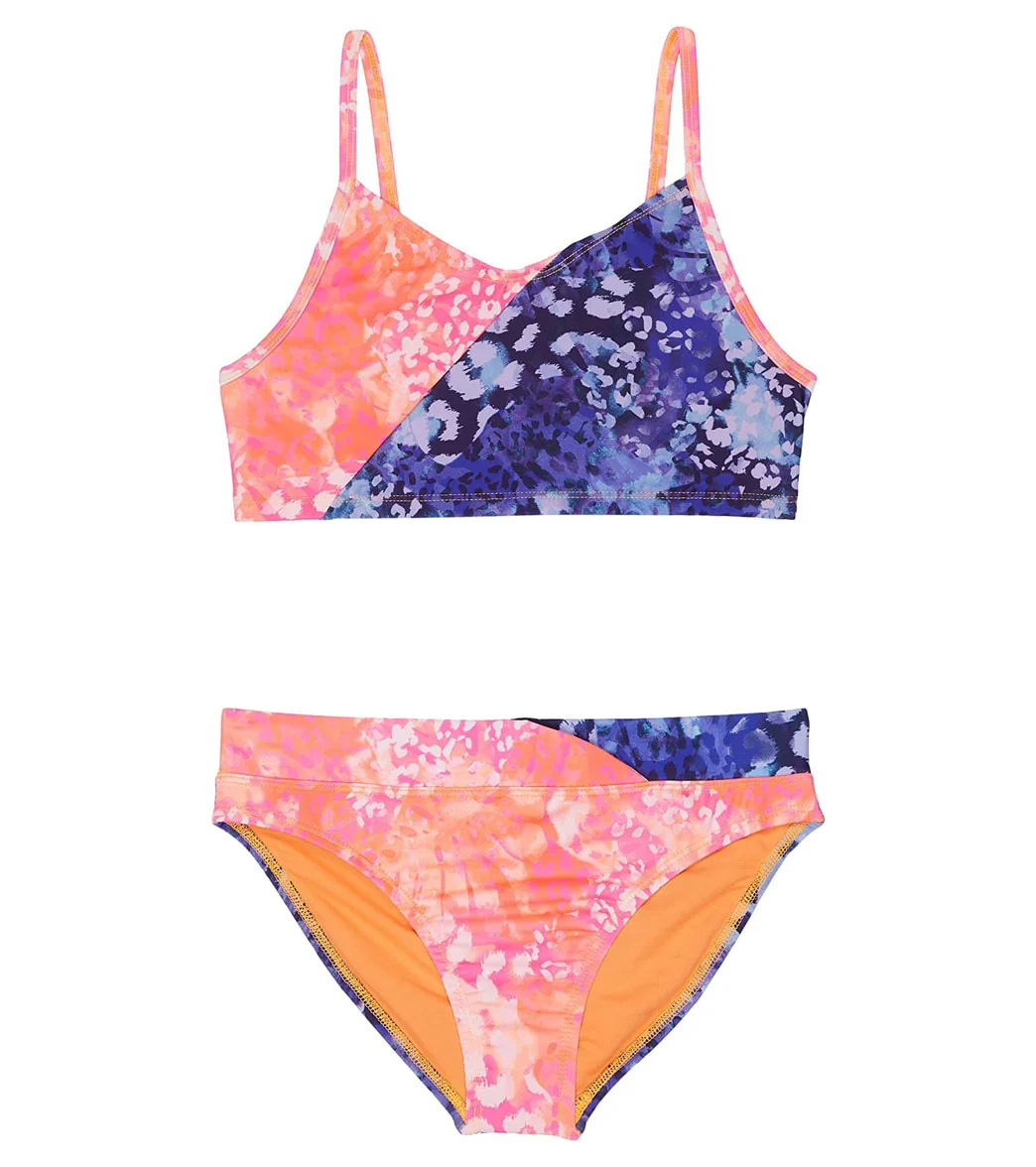 Under Armour Girls' UA Animal Tropic Two Piece Bikini Set (Big Kid)