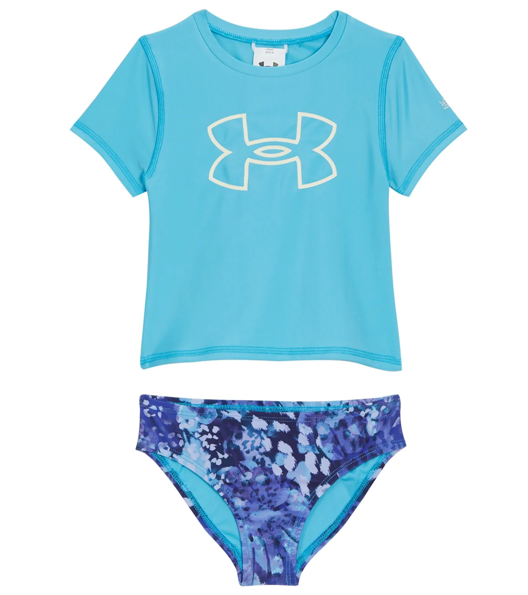 Under Armour Girls' UA Animal Tropic Two Piece Rashguard Set (Big Kid) - Image 5