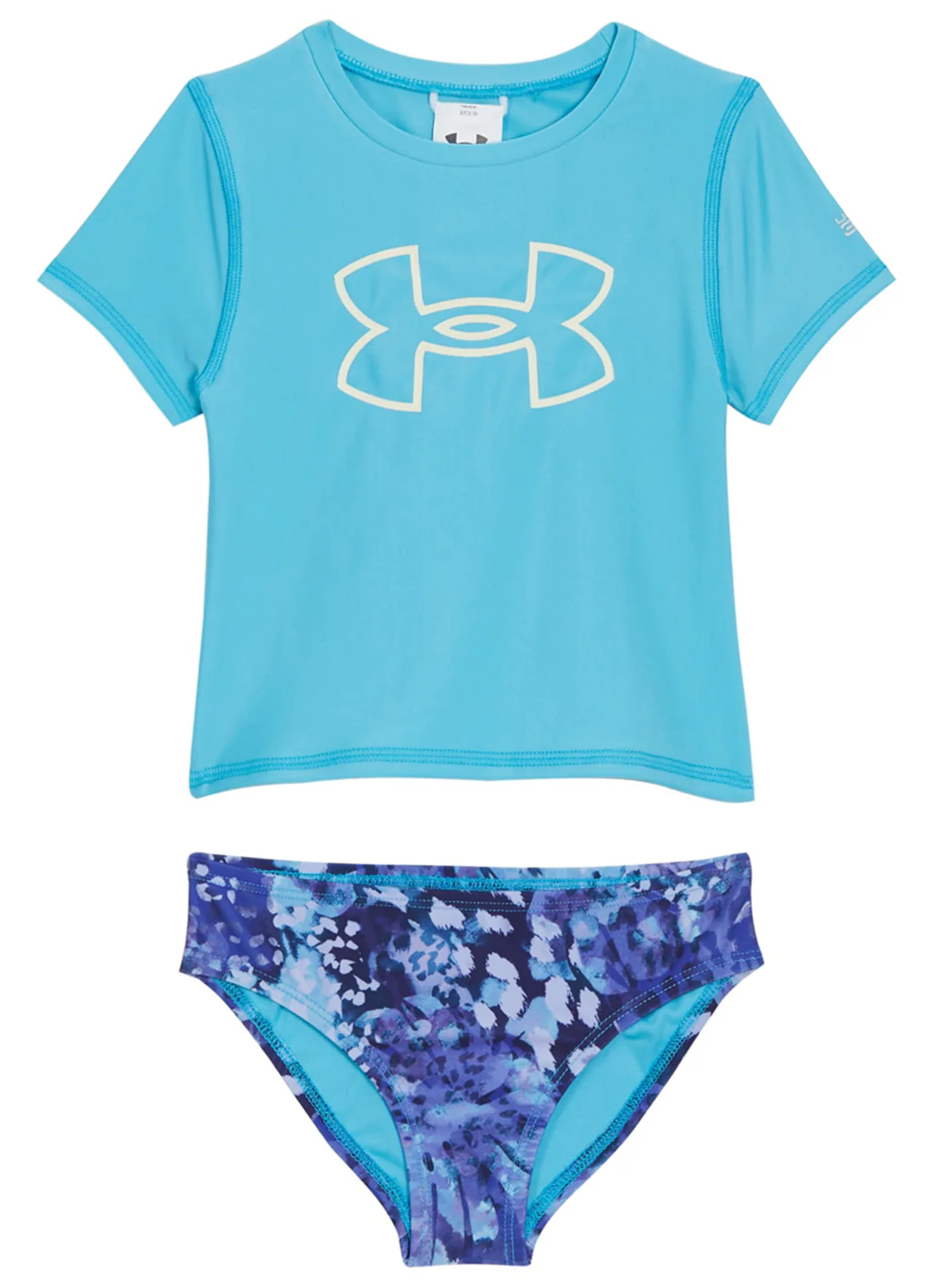 Under Armour Girls' UA Animal Tropic Two Piece Rashguard Set (Little Kid) - Image 2