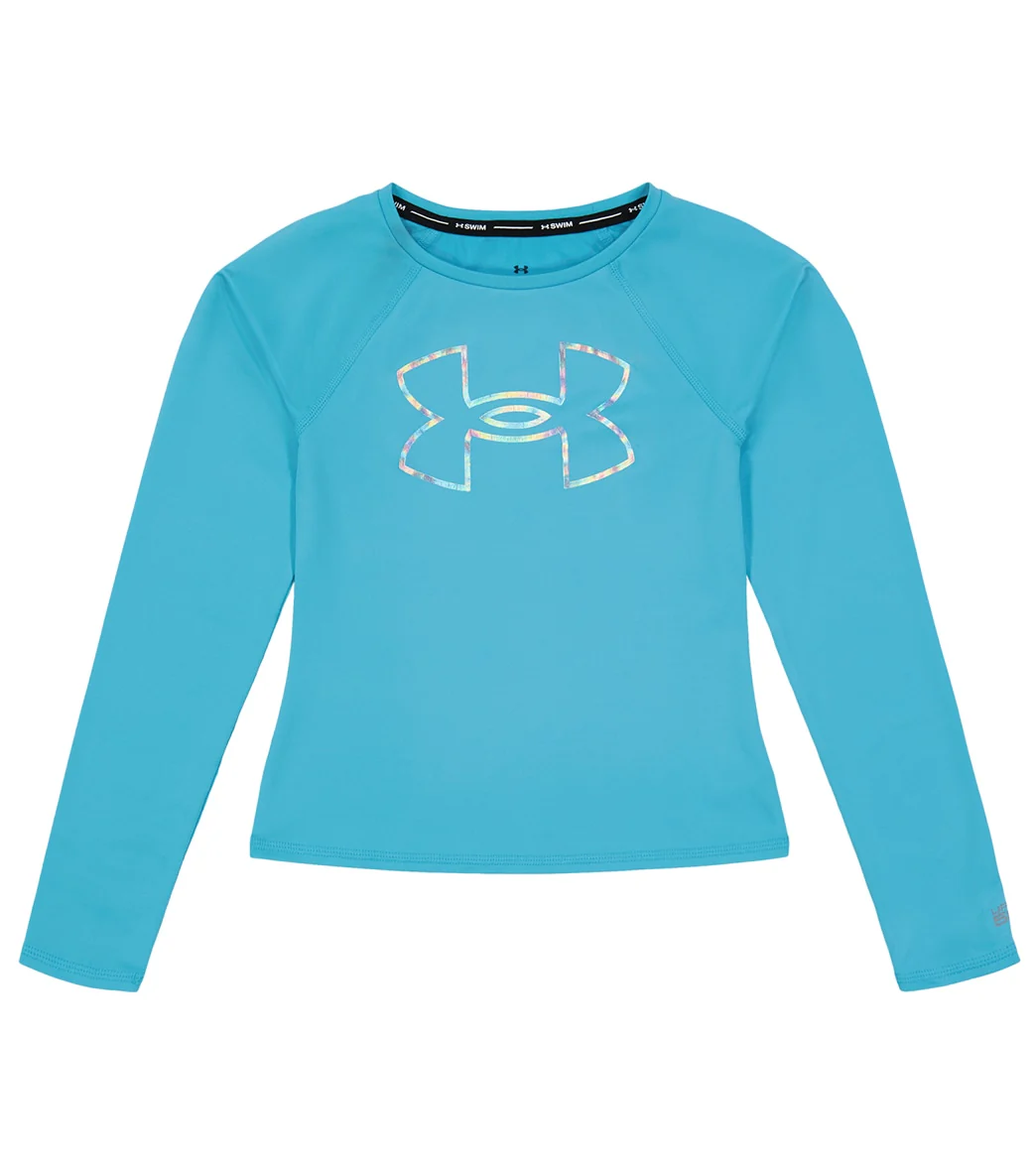 Under Armour Girls' UA Core Rashguard (Big Kid) - Image 4