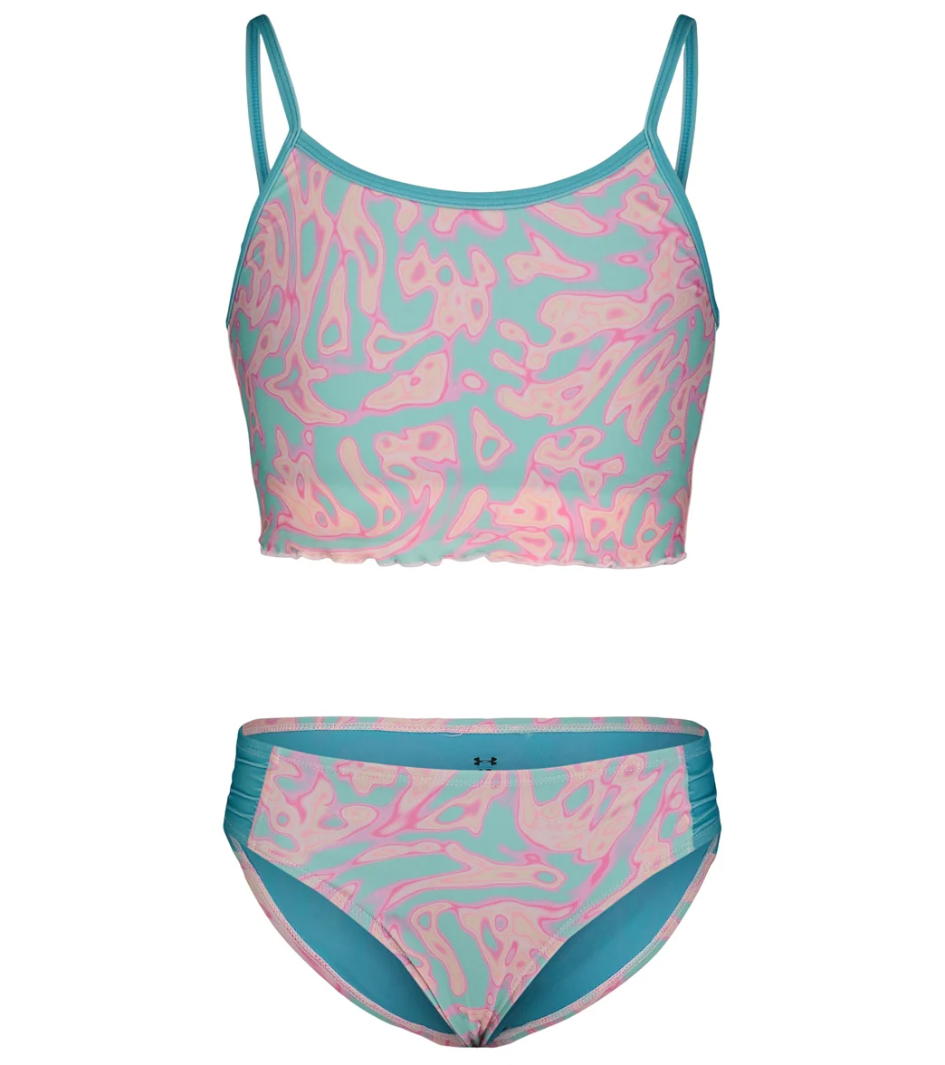 Under Armour Girls' UA Lave Pool Two Piece Midkini Set (Big Kid) - Image 4