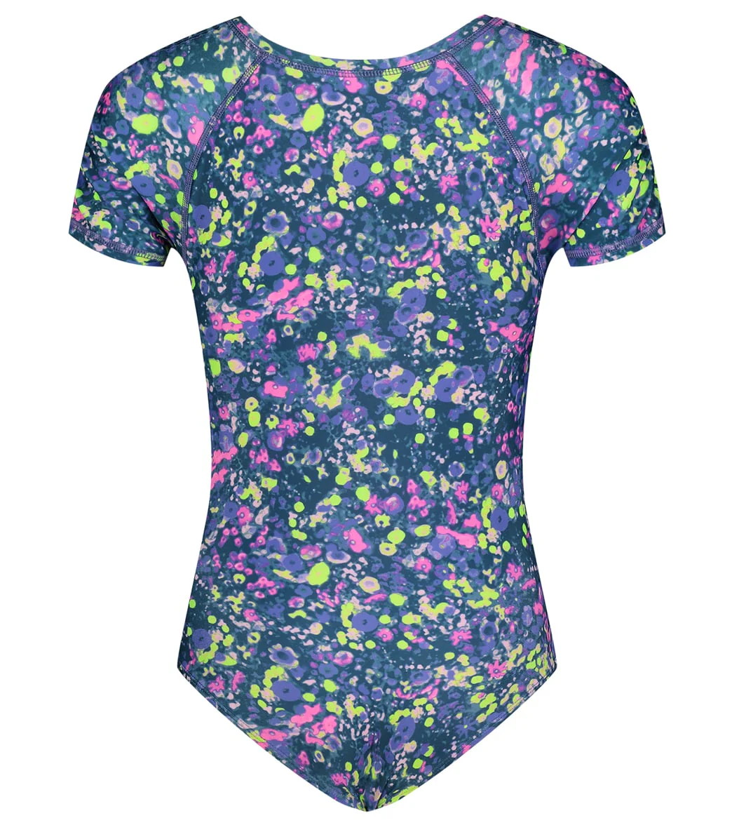 Under Armour Girls' UA Micro Meadow Long Sleeve One Piece Swimsuit (Baby, Toddler, Little Kid, Big Kid) - Image 2