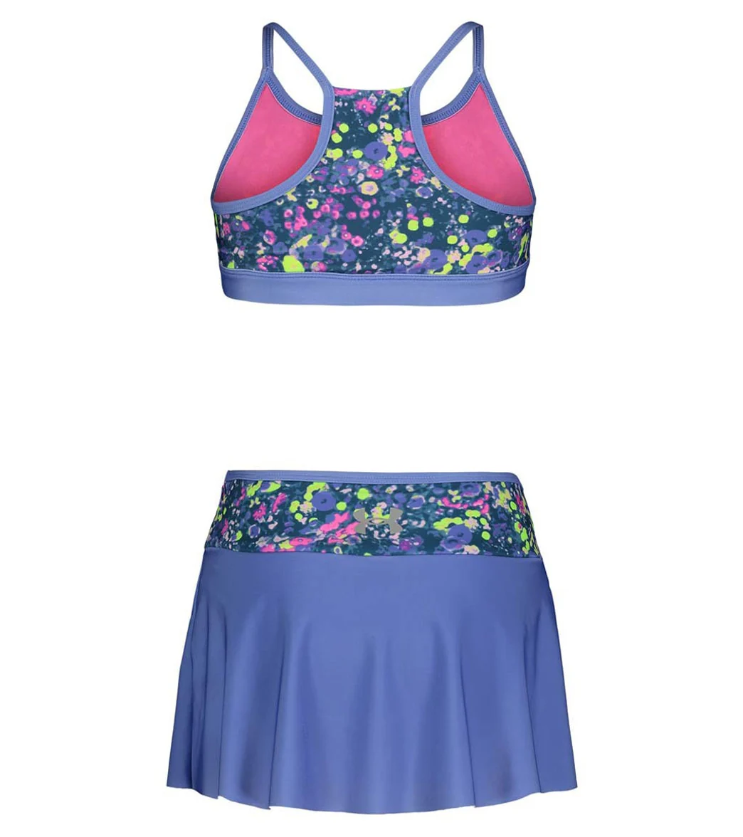 Under Armour Girls' UA Two Piece Swim Skirt Set (Toddler, Little Kid) - Image 2