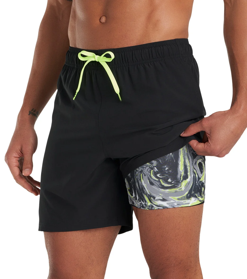 Under Armour Men's 18" Solid Compression Swim Trunks - Image 20