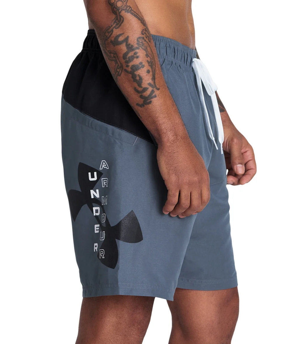 Under Armour Men's 20" Point Breeze Colorblock Swim Trunks - Image 2