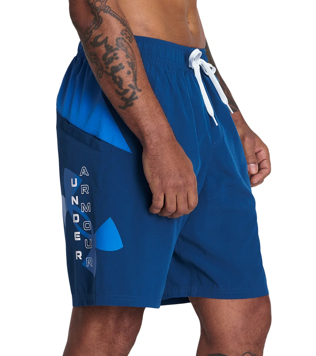 Under Armour Men's 20" Point Breeze Colorblock Swim Trunks - Image 7