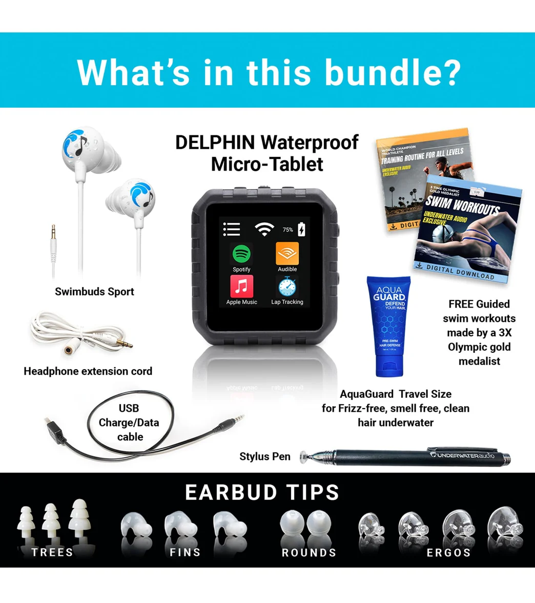 Underwater Audio Delphin 2 and Swimbuds Sport Bundle (8GB) - Image 6