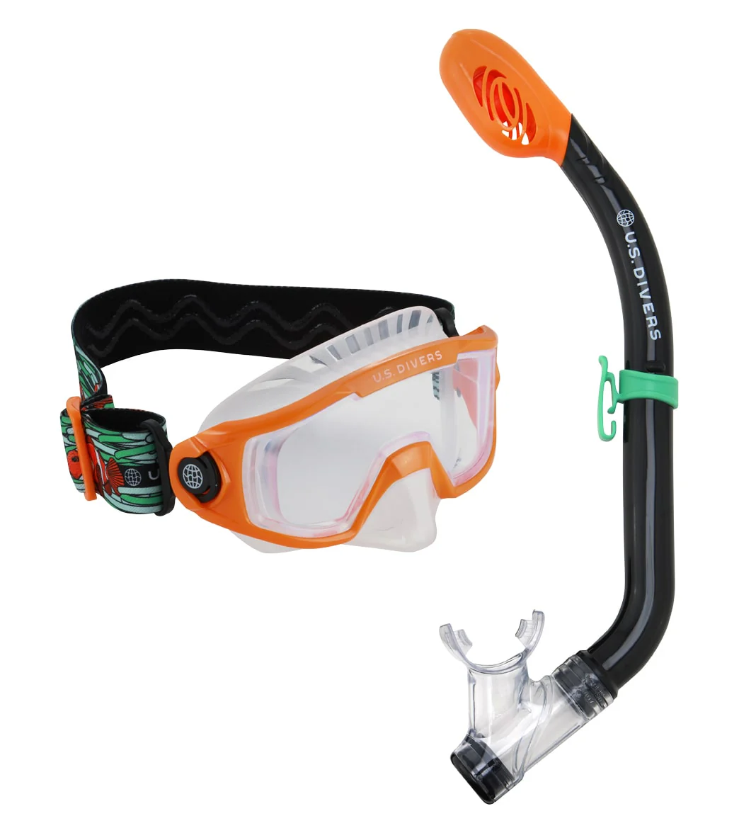 U.S. Divers Avila Jr Combo Clownfish 2pc Snorkel (Youth 6+)