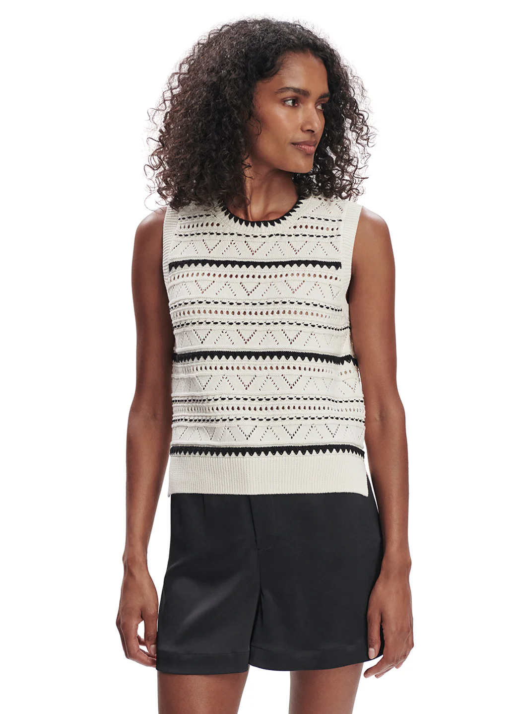 Varley Athena Pointelle Knit Vest - Image 2