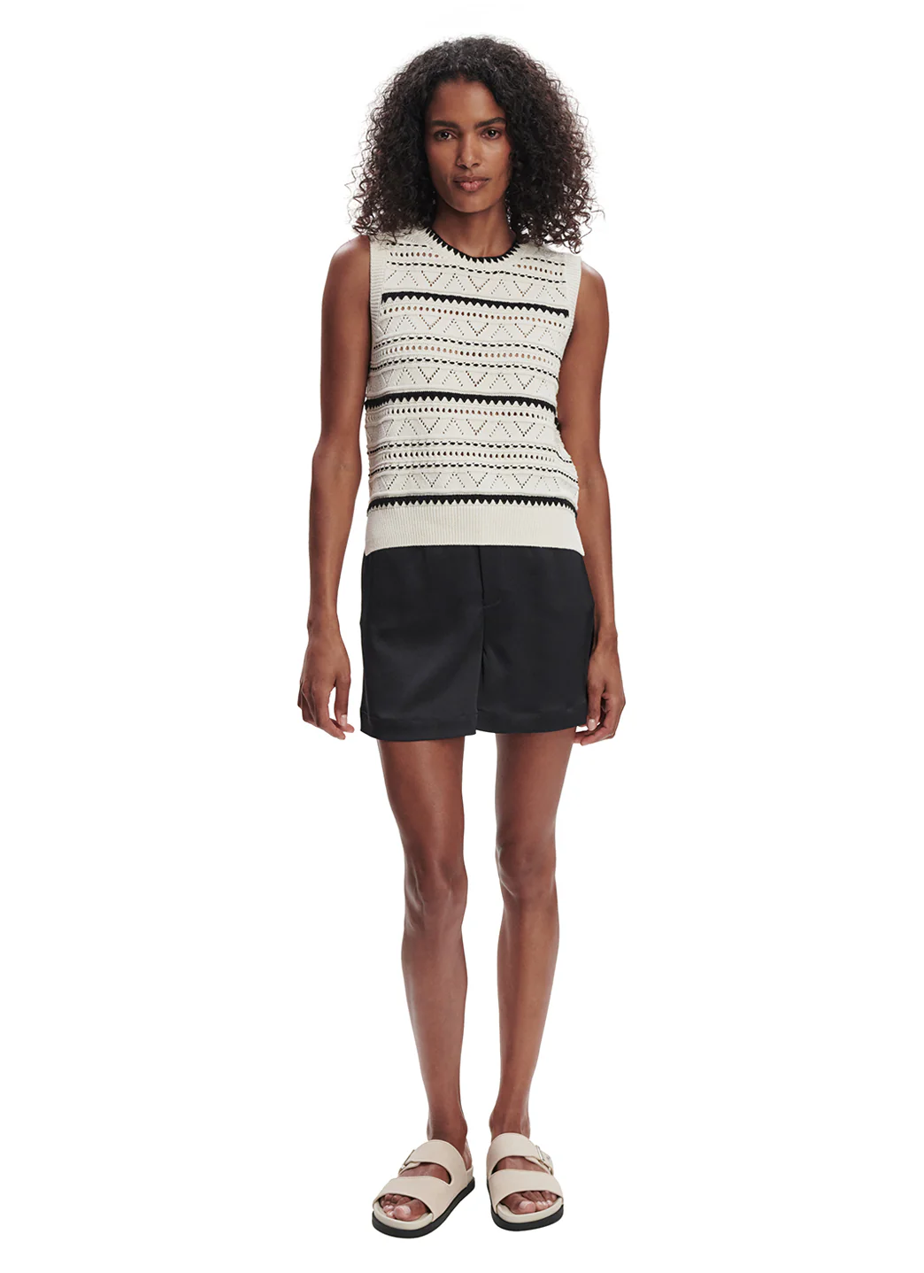 Varley Athena Pointelle Knit Vest - Image 5