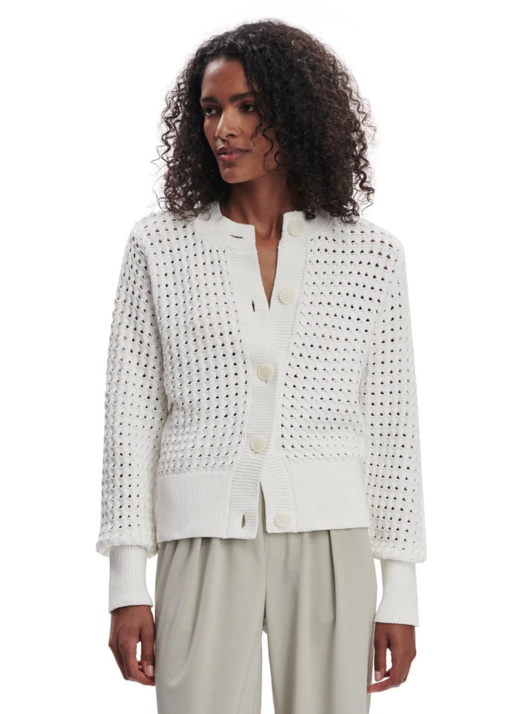Varley Bettina Textured Knit Jacket - Image 2