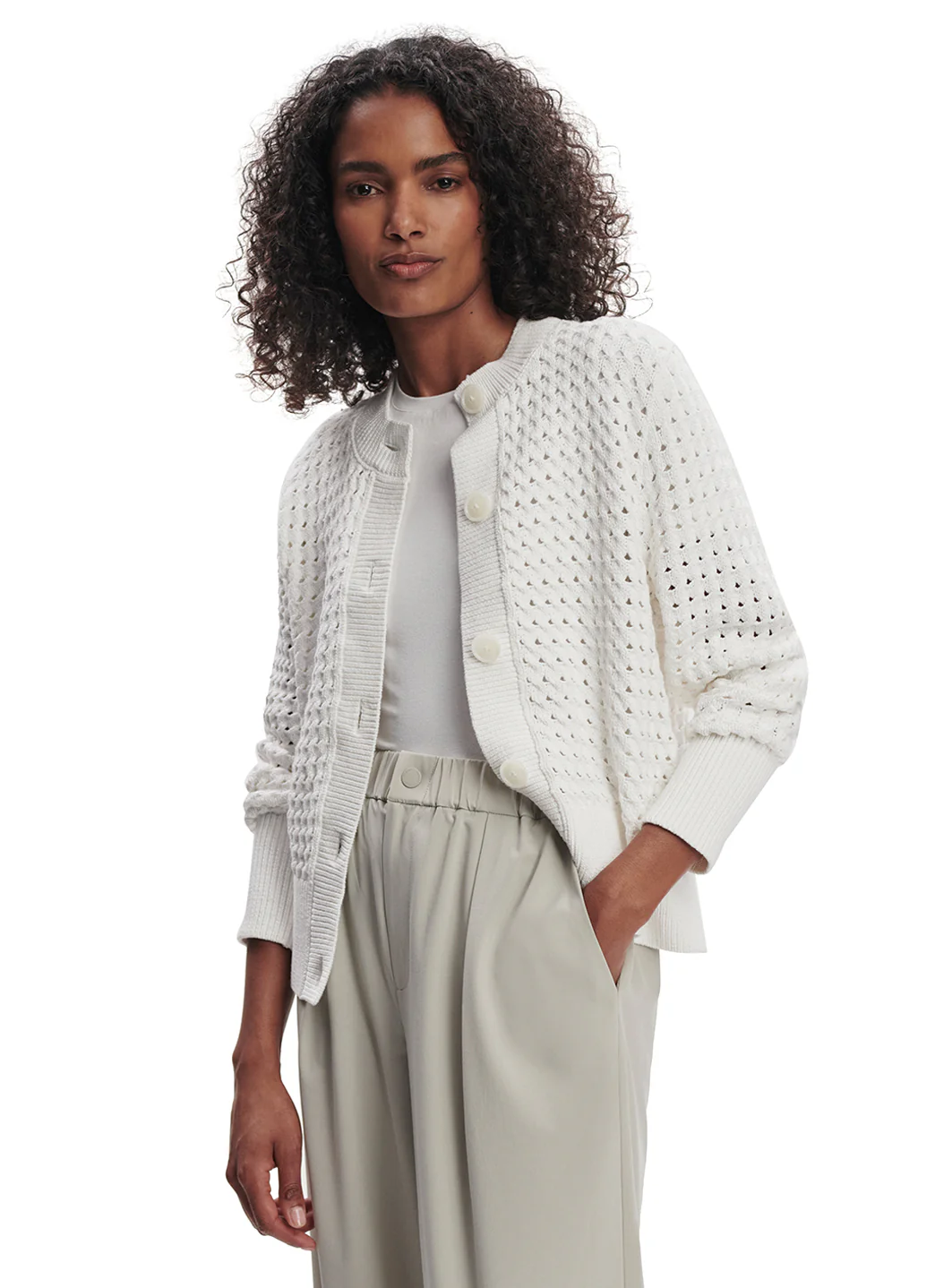 Varley Bettina Textured Knit Jacket - Image 4