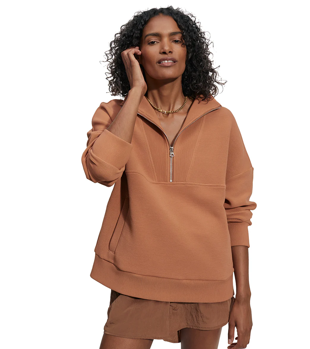 Varley Colebrook Half Zip Sweat - Image 7