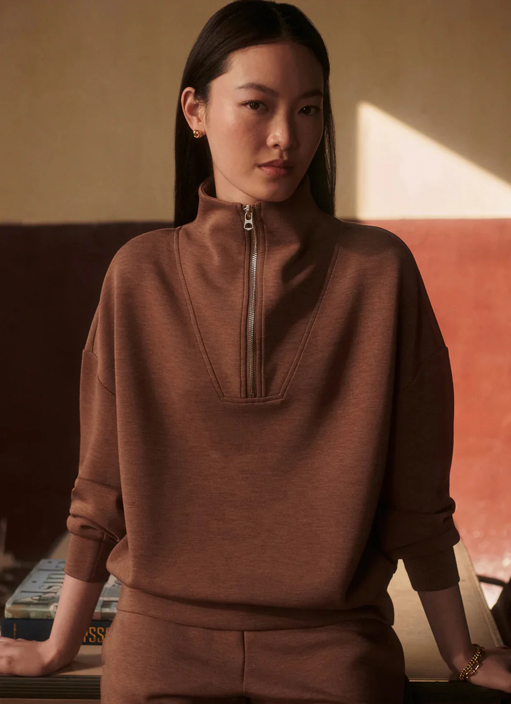 Varley Hawley Half Zip Sweatshirt - Image 4