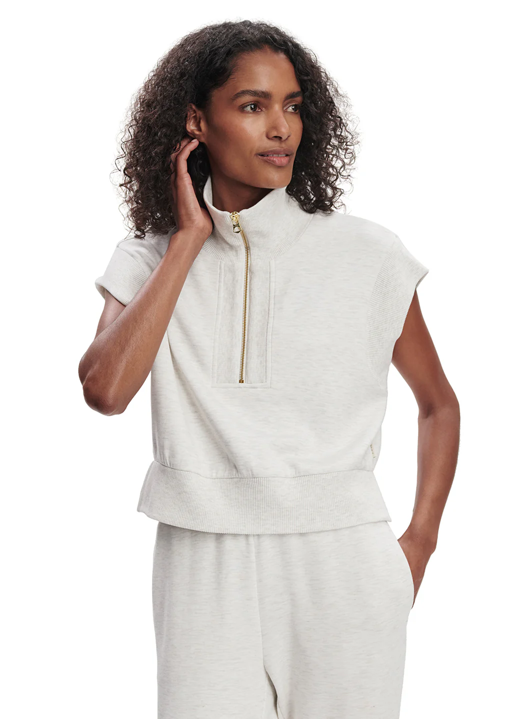 Varley Kelly Half Zip Sweater Top - Image 10