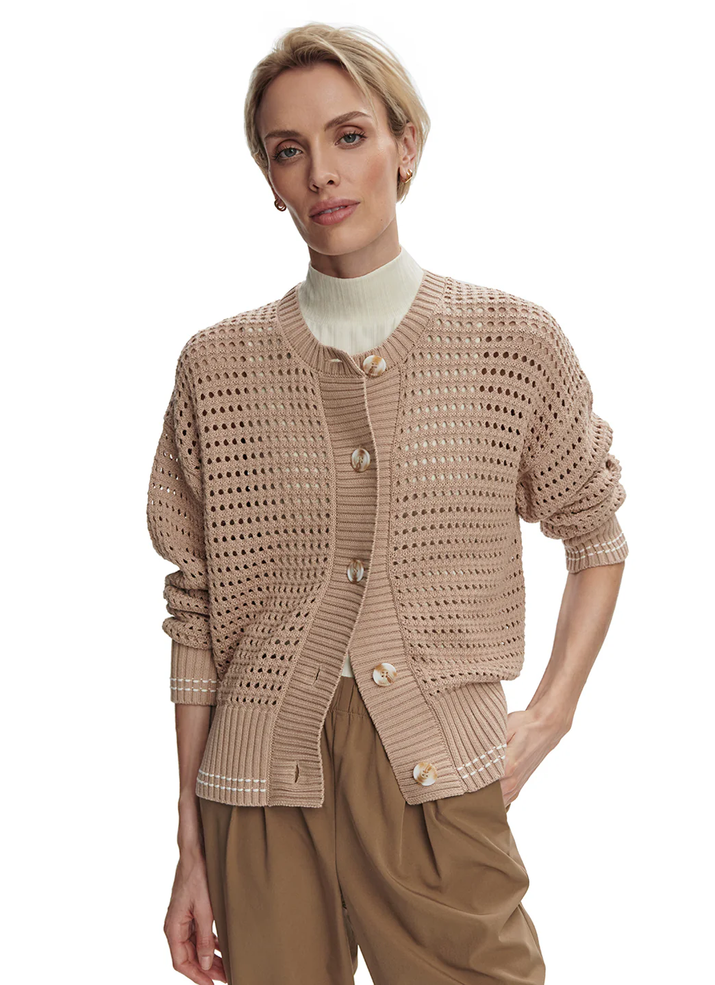Varley Kris Relaxed Fit Knit Cardigan - Image 3
