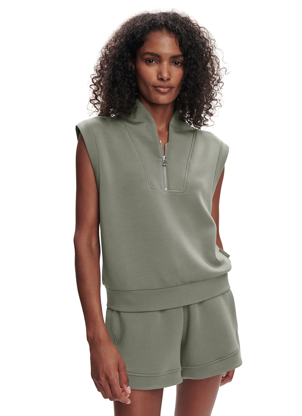 Varley Loretta Half Zip Sleeveless Sweatshirt - Image 2