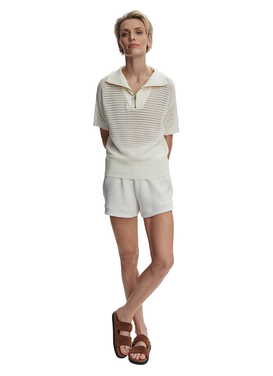 Varley Nali Half Zip Knit Top - Image 6
