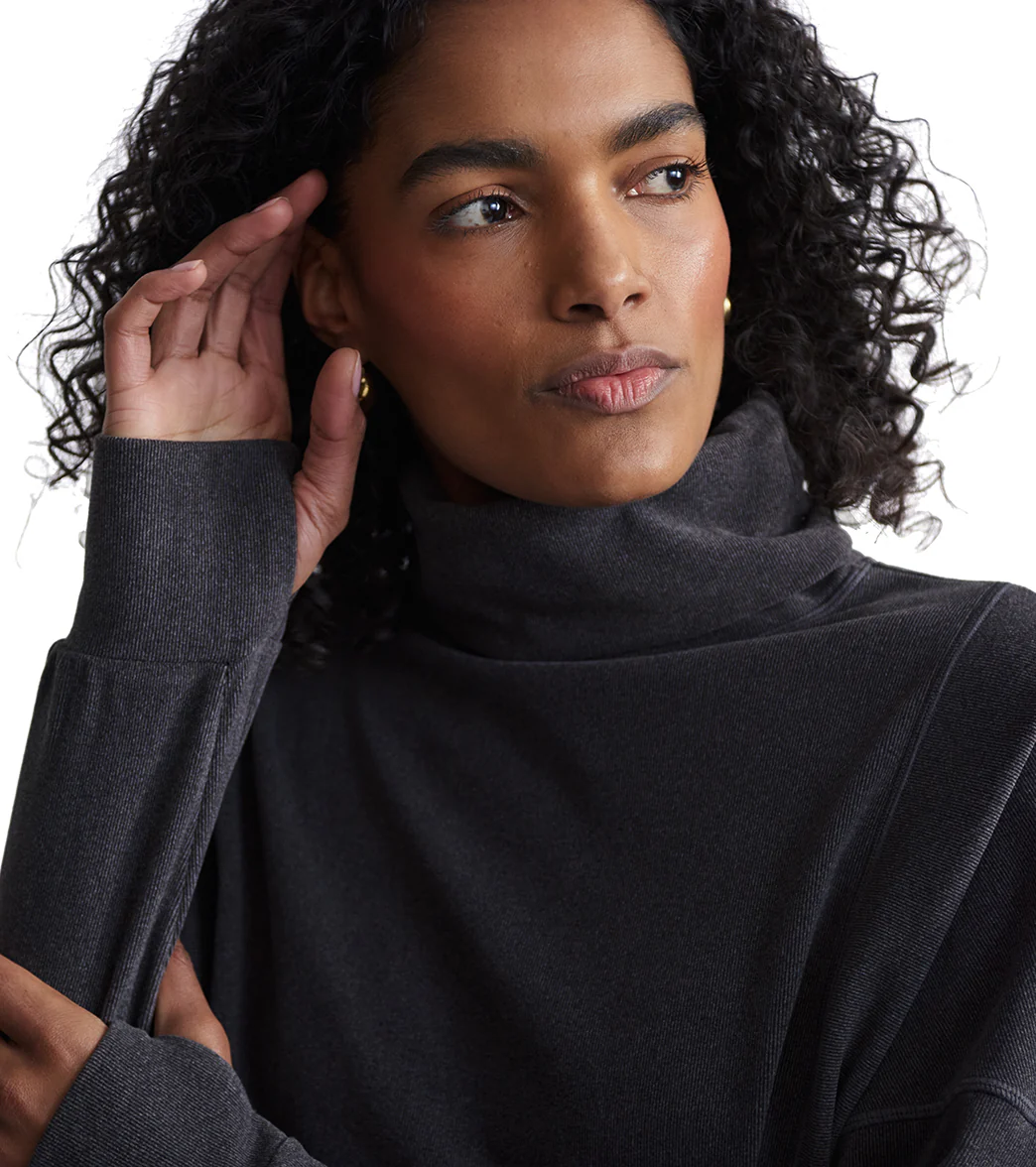 Varley Rainer Roll Neck Brushed Rib Jumper - Image 13