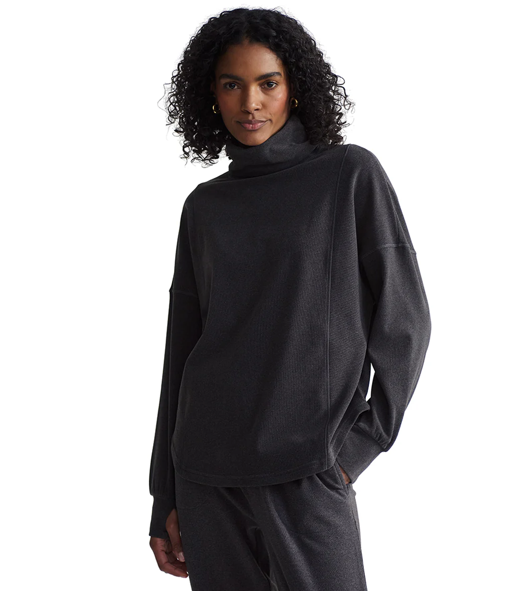 Varley Rainer Roll Neck Brushed Rib Jumper - Image 9