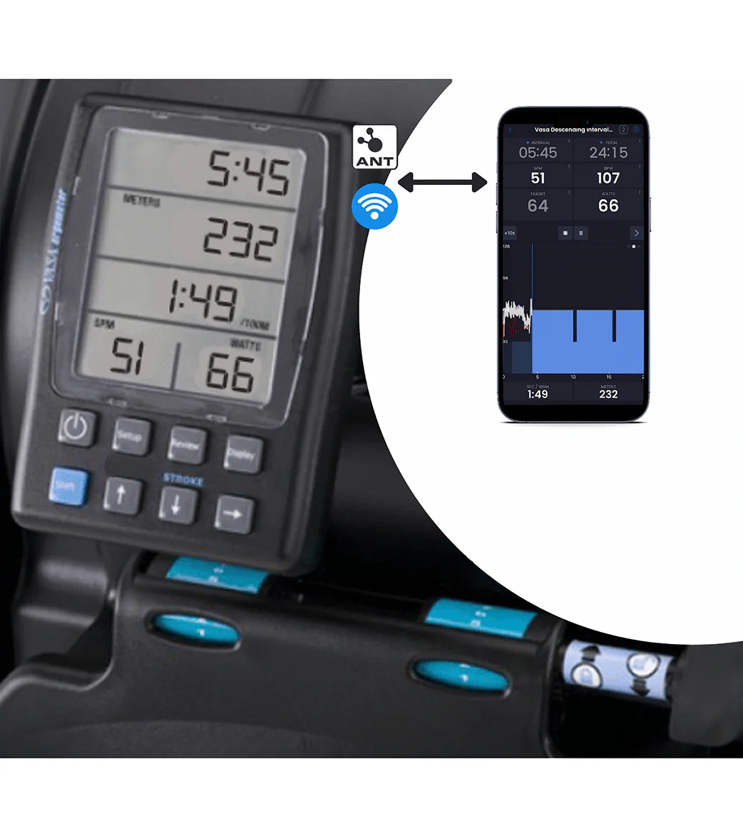 Vasa SpaceSaver SwimErg with PM3 Power Meter - Image 2