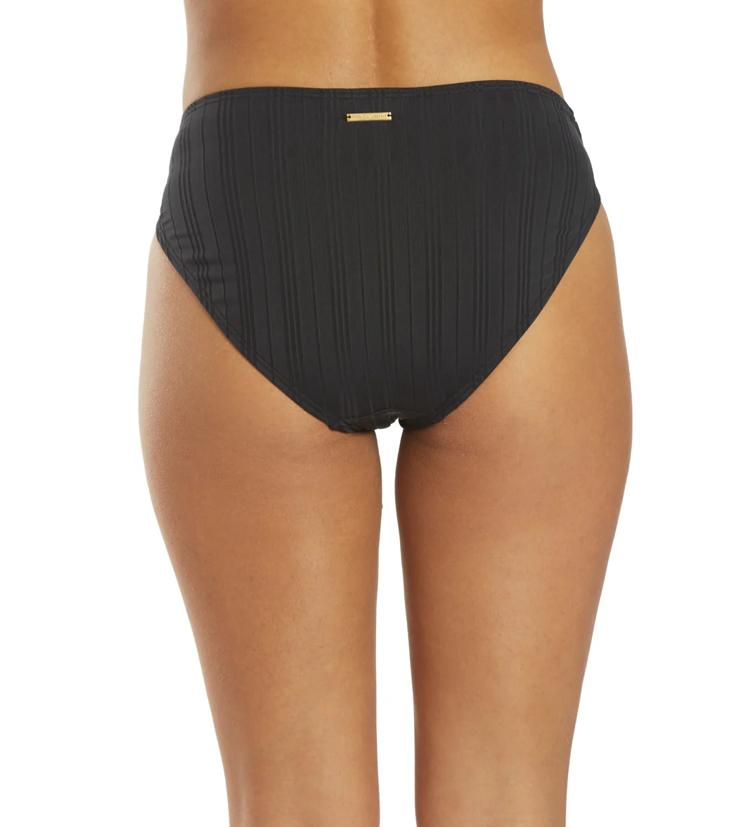 Vince Camuto Women's Ripple Effect Ribbed High Leg Twist Front Bikini Bottom - Image 14