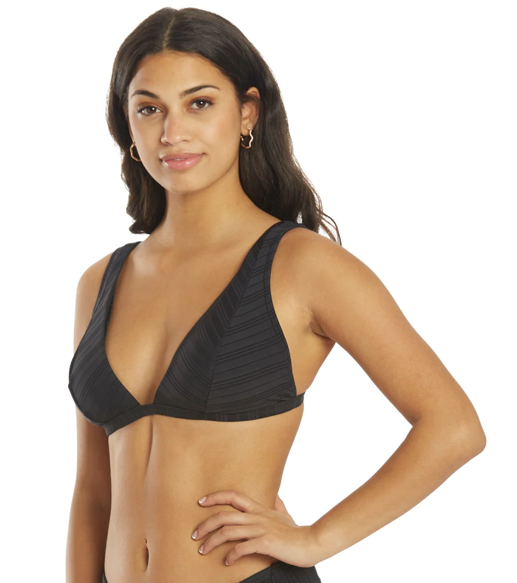 Vince Camuto Women's Ripple Effect Ribbed Triangle Bikini Top - Image 10