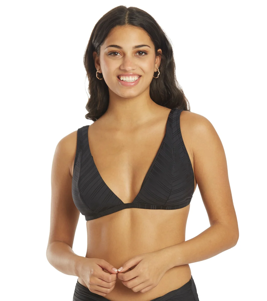 Vince Camuto Women's Ripple Effect Ribbed Triangle Bikini Top - Image 6