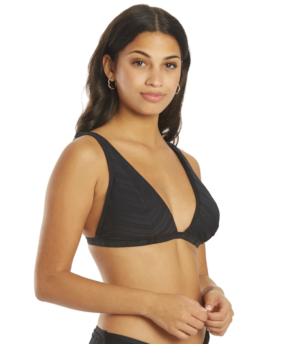 Vince Camuto Women's Ripple Effect Ribbed Triangle Bikini Top - Image 7