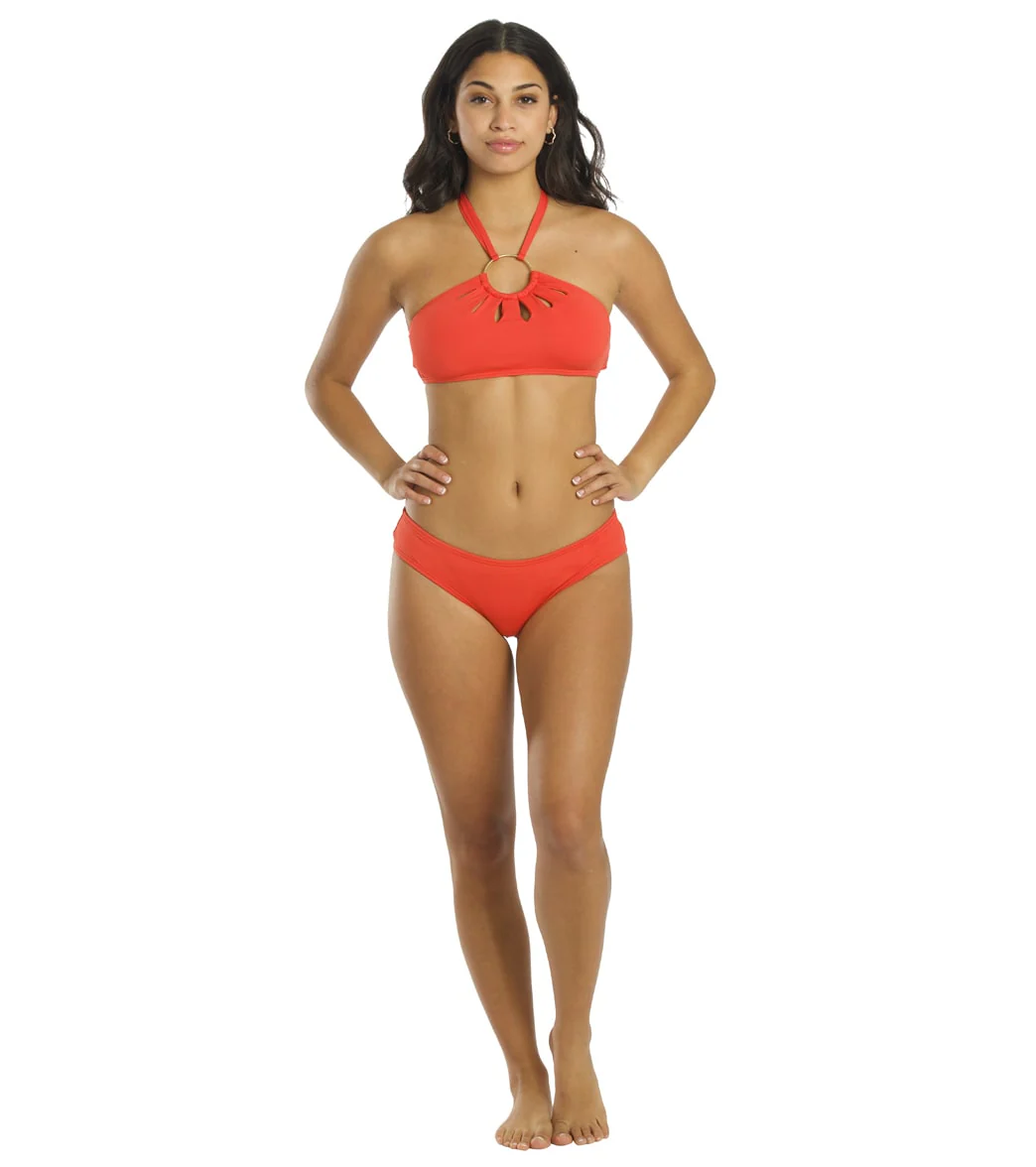 Vince Camuto Women's Serengeti Shades Logo Ring Cut Out Halter Bikini Top - Image 11