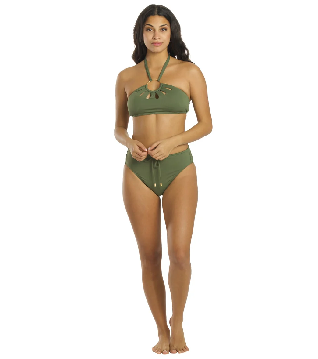 Vince Camuto Women's Serengeti Shades Logo Ring Cut Out Halter Bikini Top - Image 4