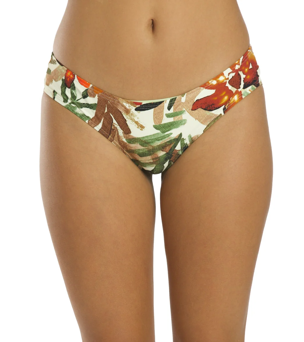 Vince Camuto Women's Seychelle Floral Shirred Smooth Fit Bikini Bottom - Image 8