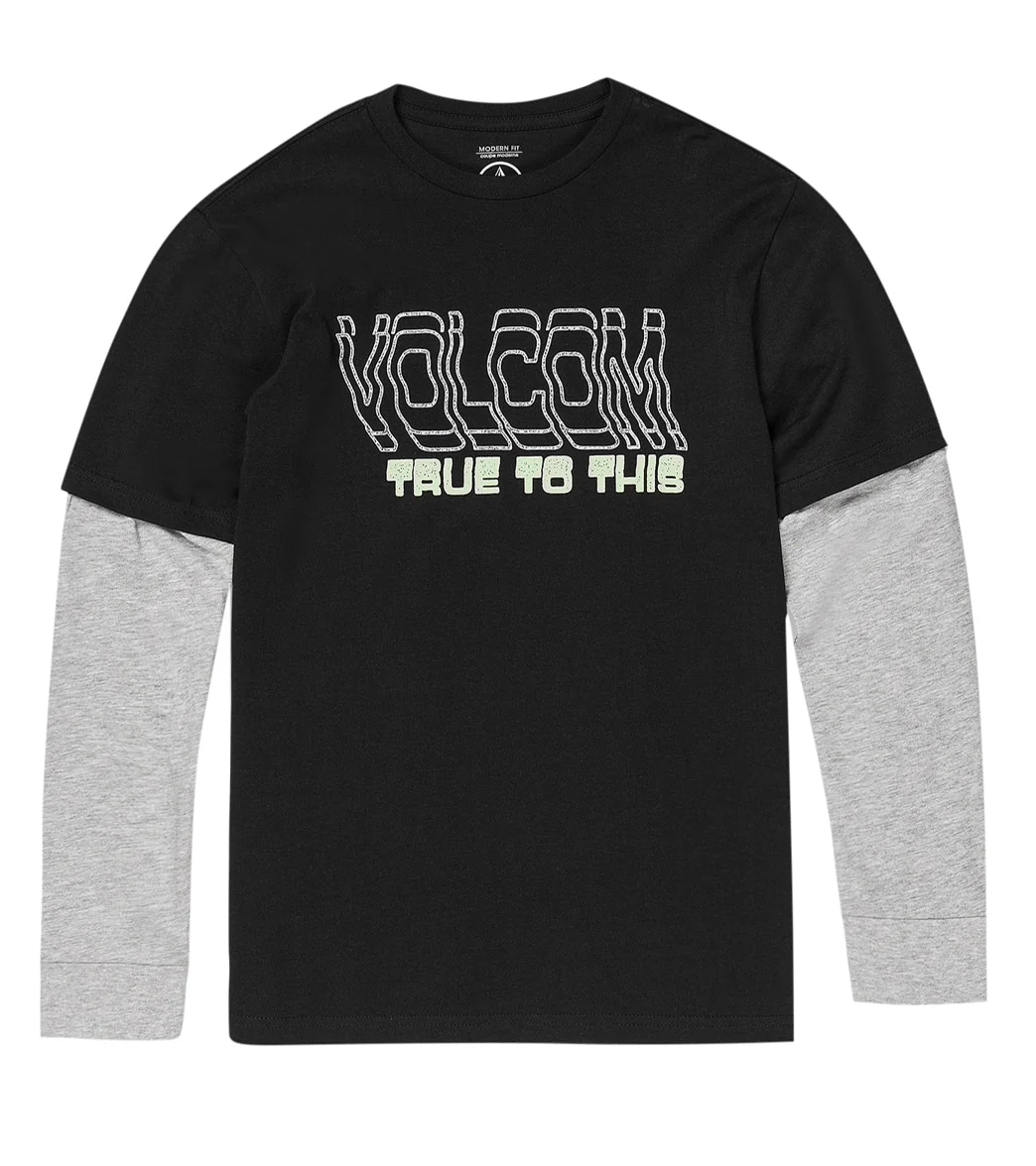 Volcom Boys' Bandstone Twofer Long Sleeve Tee (Big Kid) - Image 4