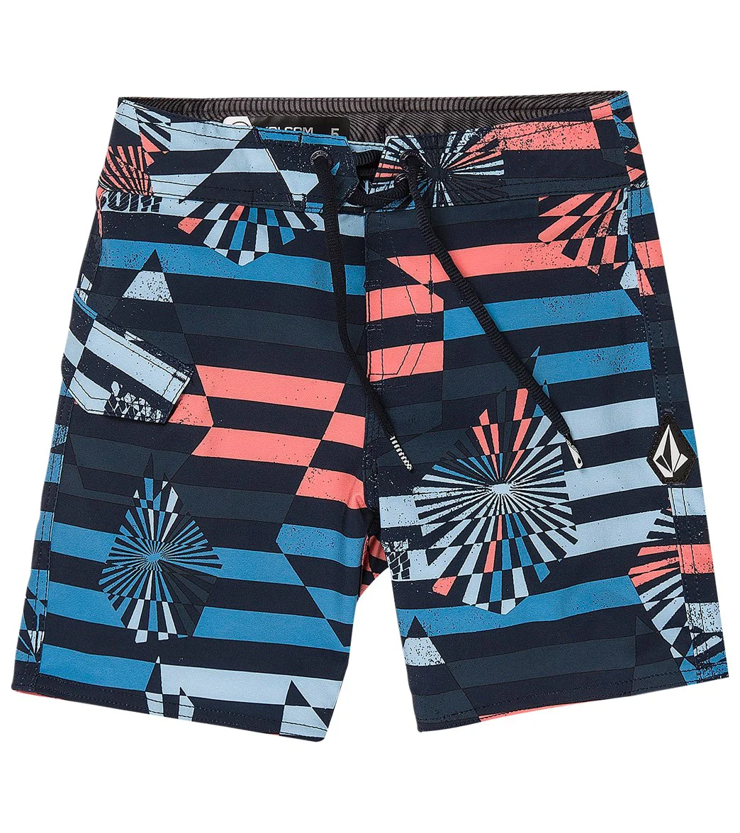 Volcom Boys' Mod Stone Stripe Boardshorts (Toddler, Little Kid) - Image 14